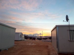 Dawn. Za'atari Refugee Camp, 2014. Taken by Khaldiya.